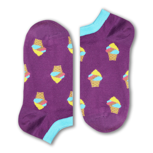 Booza Short Socks (Purple) - Fouxx.com