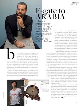 Vogue Man Arabia Interview