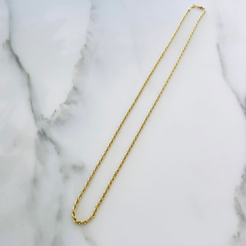 18K Gold Rope Chain