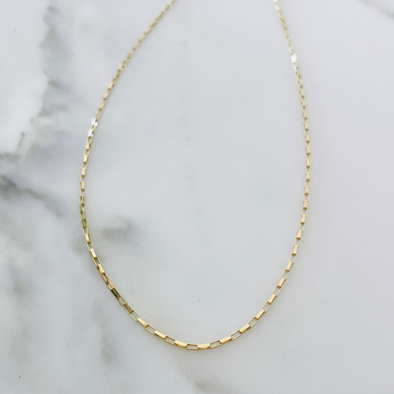 18K Gold Box Chain