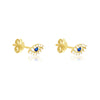 Evil Eye Stud Earring - Gold