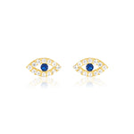 Evil Eye Stud Earring - Gold