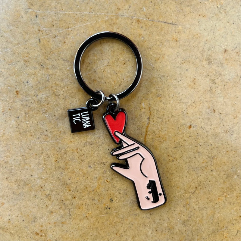 Keychain Hobb (حبّ) Fingers Heart