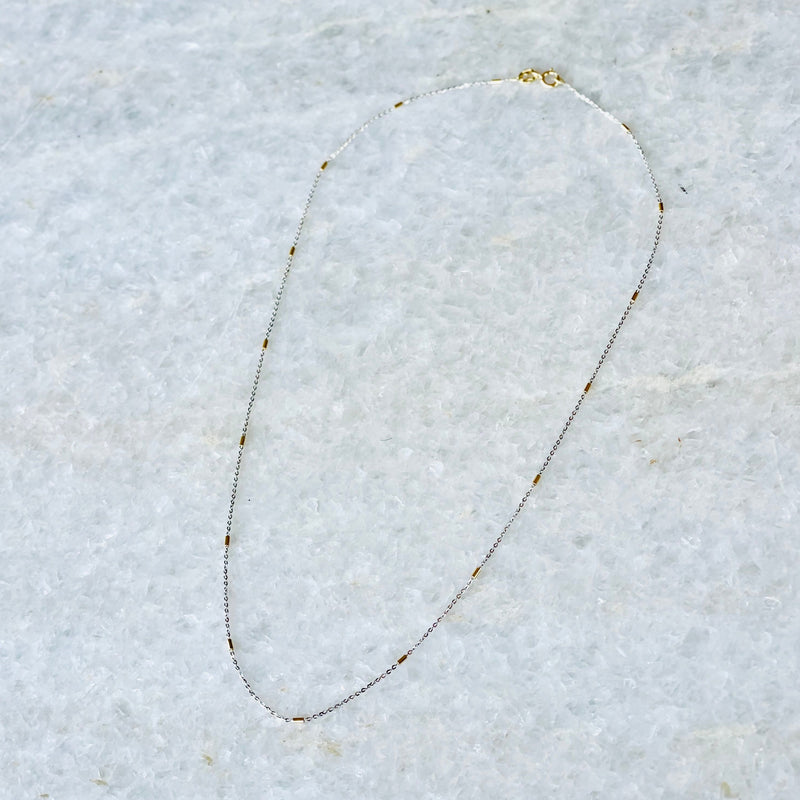 18k White & Yellow Gold Chain Lori