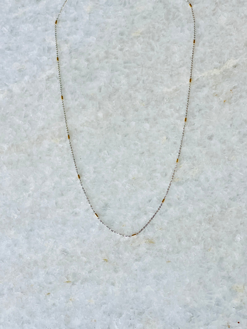 18k White & Yellow Gold Chain Lori