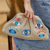 Hand Crocheted Eye Handbag