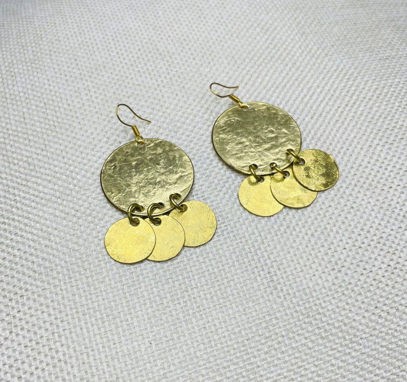 Oriental Disc Earrings