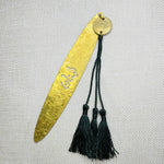Engraved Bookmark with Coin and Tassel