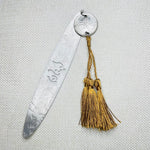 Engraved Bookmark with Coin and Tassel