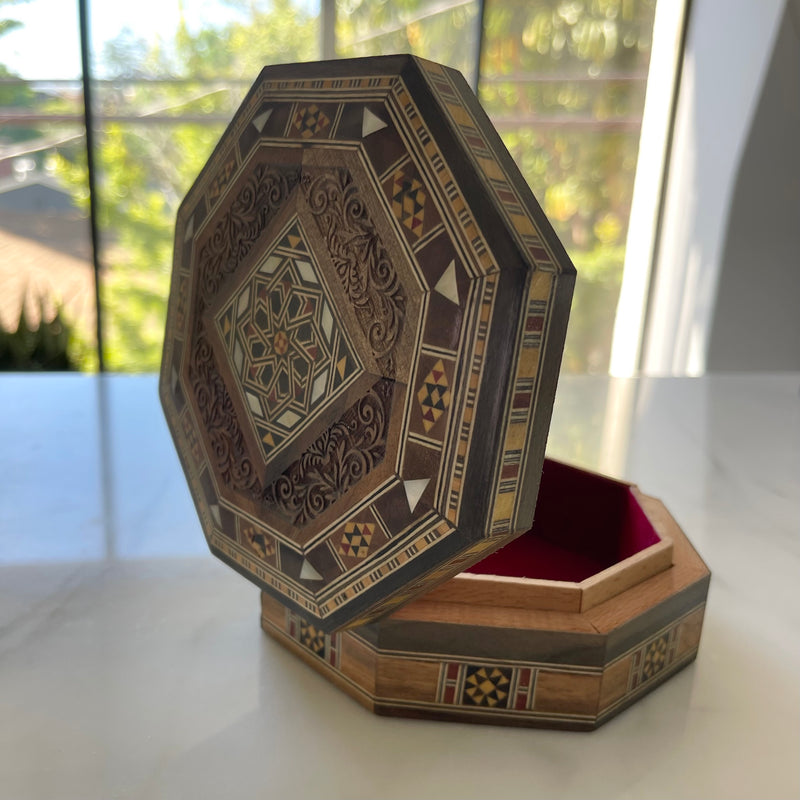 Wooden Octagonal Box
