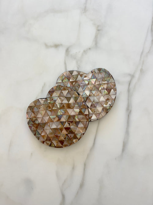Mother of Pearl Coasters (Set of 2)