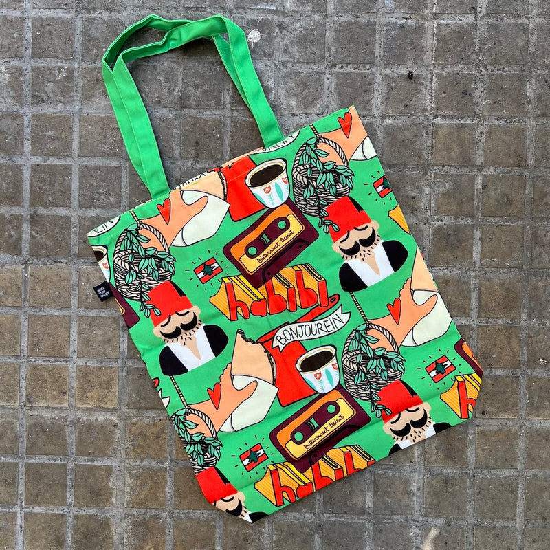 Full-Print Tote Bag Leb Meli Melo