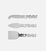 Sahtein Cheese Knives (set of 3) - Silver