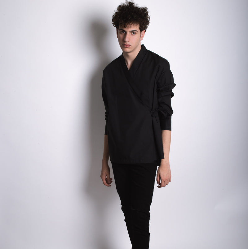 Kimono Shirt - Black - Fouxx.com