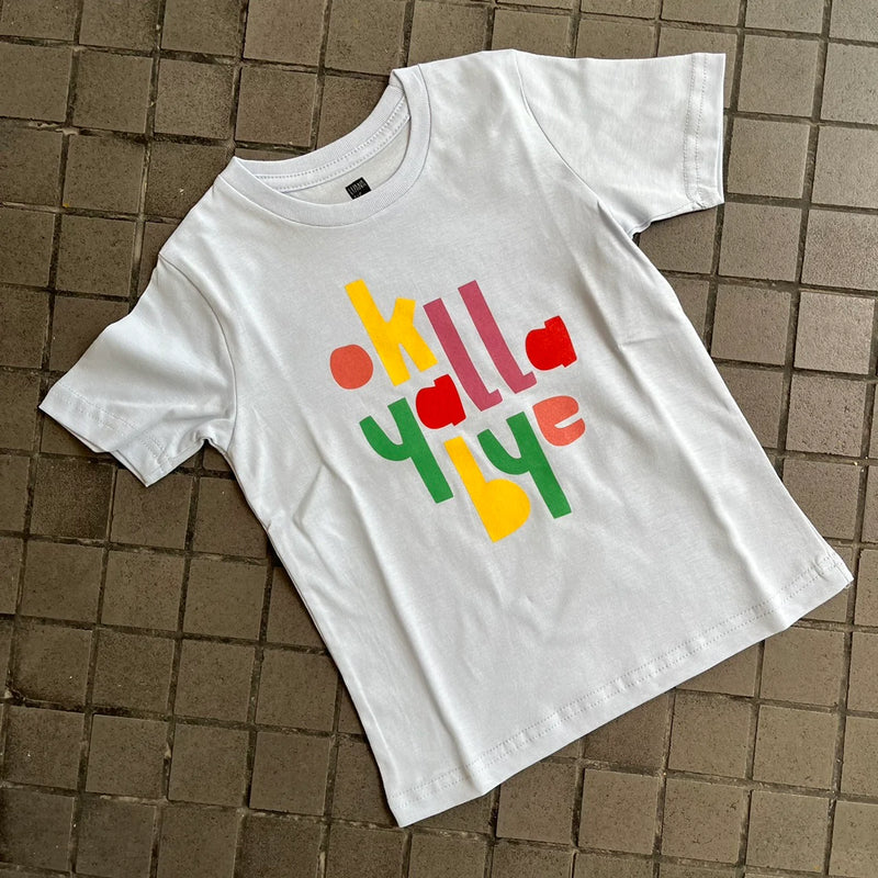 Kids T-shirt Ok Yalla Bye