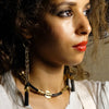Sinsla Strand Earrings - Black - Fouxx.com