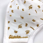 Arabic Embroidery Face Cover - White