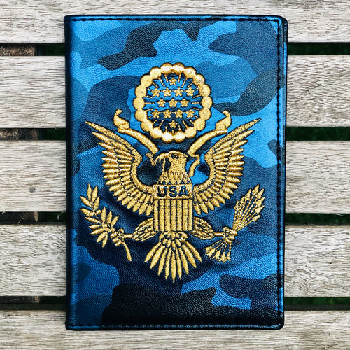 Blue Camo - USA Passport Cover - Fouxx.com