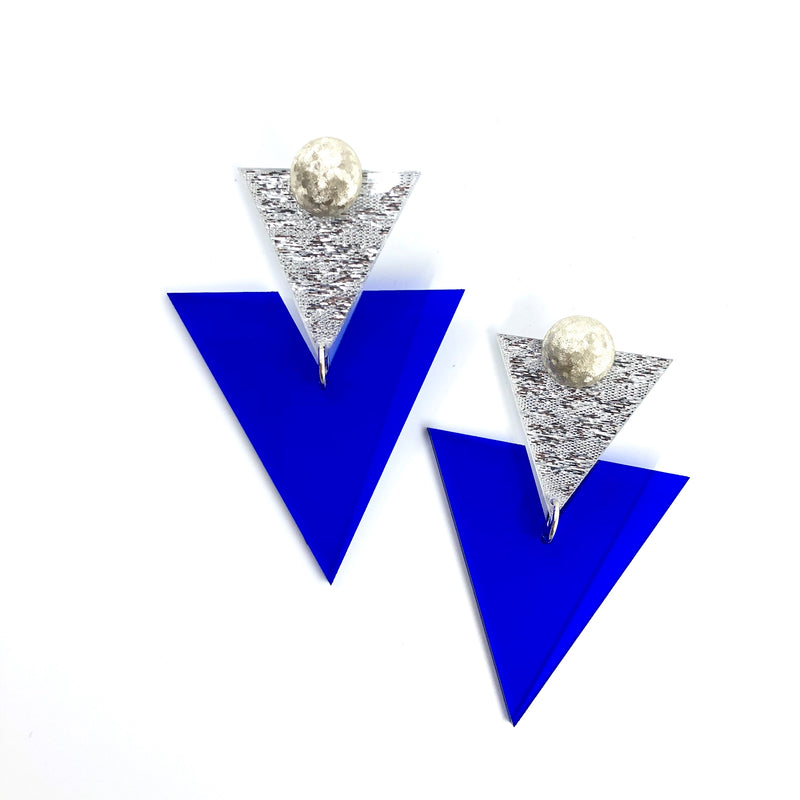 The Triangle - Silver & Blue - Fouxx.com