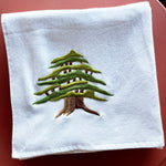 Cedar Embroidered Towel