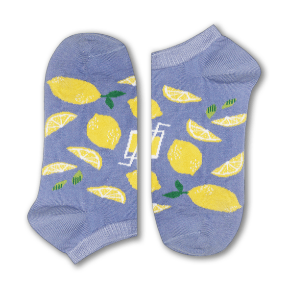 Lemonade Short Socks (Blue) - Fouxx.com
