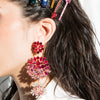 Pink & Red Bloom Earring - Fouxx.com