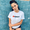 "قلب بيروت" - "Heart Beirut" - Unisex White T-Shirt