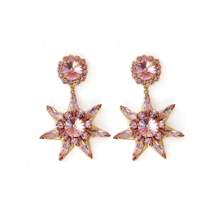Star Pink L. Earrings - Fouxx.com