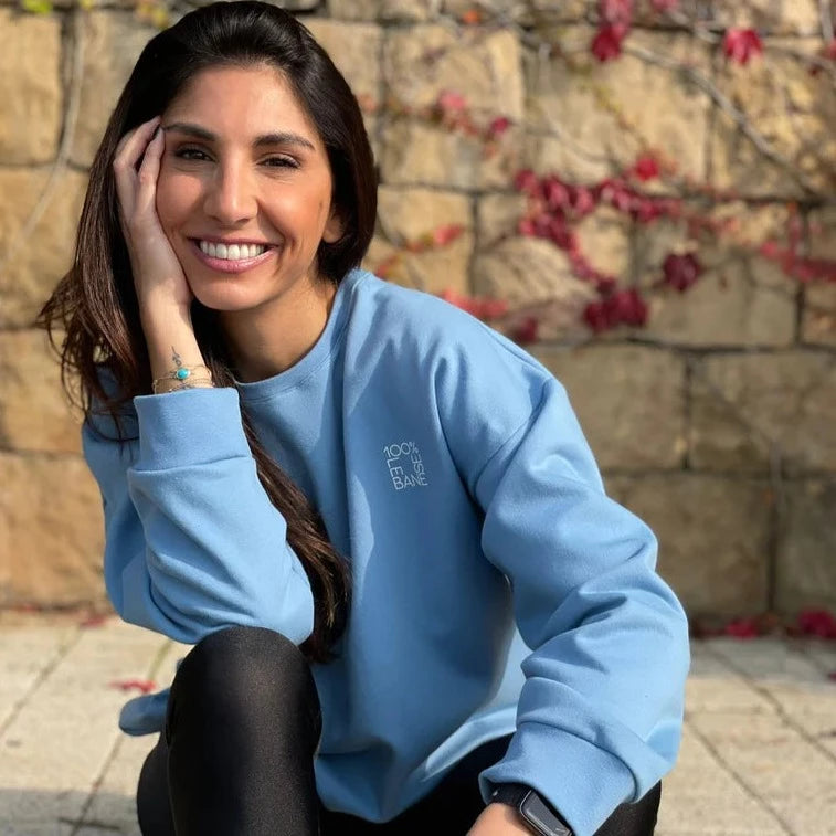 100% Lebanese Blue Sweatshirt