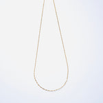 18k Yellow Gold Long Rope Gold Necklace