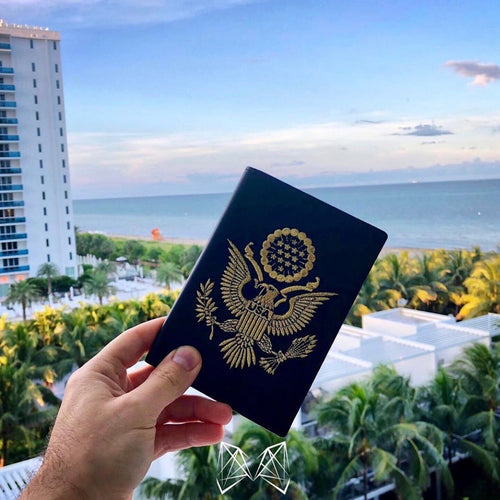 Black - USA Passport Cover - Fouxx.com