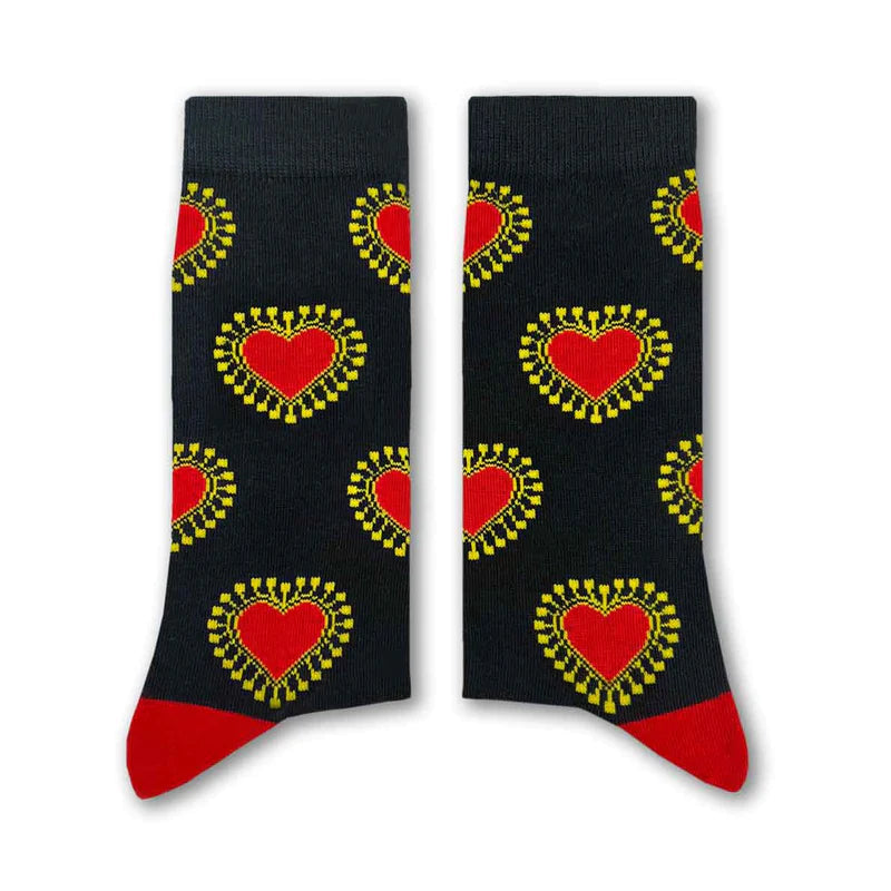 Spiky Heart Socks