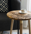 Calligraffiti Wooden Side Table