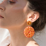 Half Orange Earrings - Fouxx.com